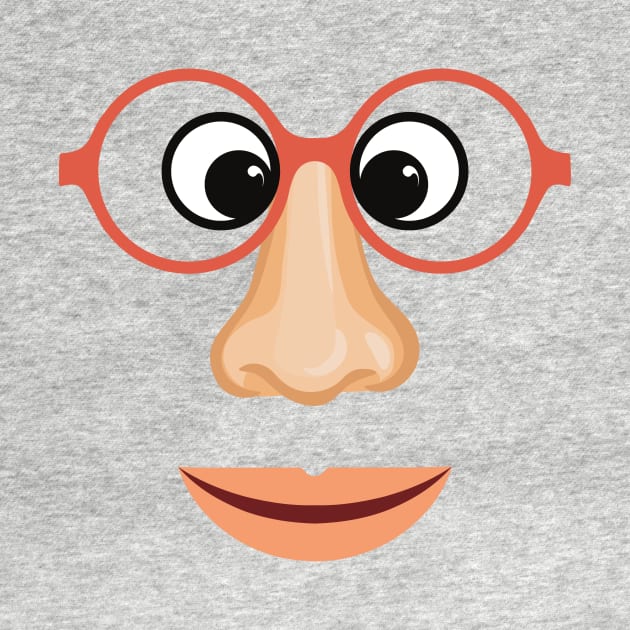 Face with glasses by ibarna